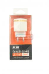 СЗУ  LDNIO DL-AC59  2 выхода USB  2.4A