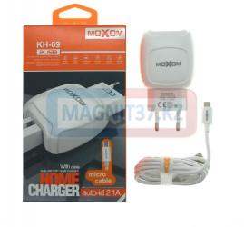 СЗУ microUSB MoXoM KH-69 2,1А 2в1