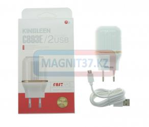 СЗУ microUSB KINGLEEN C893E 2,1А 2в1