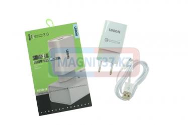 СЗУ microUSB Travel Adapter 3.0 UH19 2в1