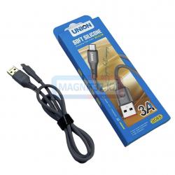 Кабель microUSB резиновый Union UC65