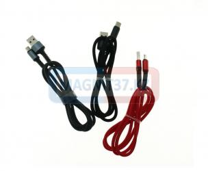 Кабель microUSB (ткань) Union UN714