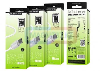 Кабель microUSB Borofone BX14 2м