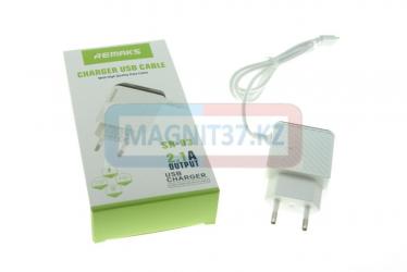 СЗУ microUSB Remaks SR-03 2.1A (цельное)