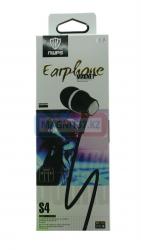 Наушники Earphone S4 вакуумные с микрофоном