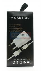 СЗУ microUSB Caution (коробка) 2,1А 2в1