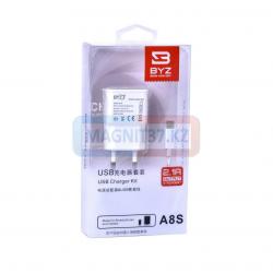 СЗУ microUSB BYZ A8S 2.1A 2в1