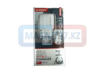 СЗУ microUSB Regrsi CH-13 2,1А (цельное)